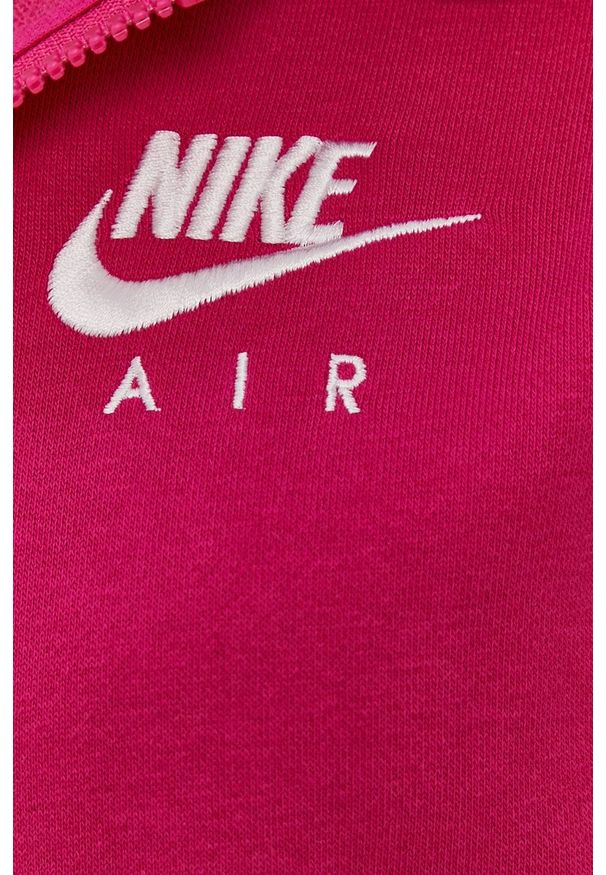 Nike Sportswear - Bluza. Kolor: różowy. Materiał: dzianina. Wzór: nadruk