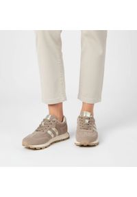 Sneakersy damskie S.Barski, sportowy fason niska cholewka sznurowane dopasowanie miękka wkładka elastyczna podeszwa amortyzująca lekka konstrukcja, b. Wysokość cholewki: przed kostkę. Kolor: beżowy. Szerokość cholewki: normalna. Styl: sportowy #1