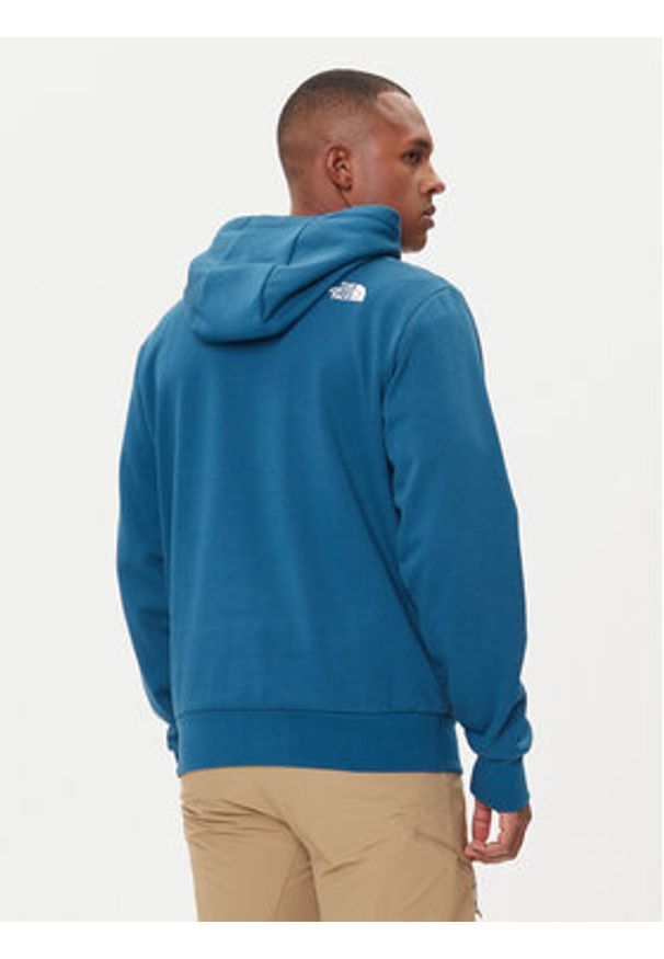 The North Face Bluza Easy NF0A89FF Niebieski Regular Fit. Kolor: niebieski. Materiał: bawełna