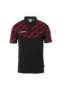 UHLSPORT - Polo Uhlsport Progressive 28. Typ kołnierza: polo. Kolor: czarny, czerwony, wielokolorowy. Sport: piłka nożna #1
