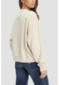 Guess - GUESS Beżowa damska bluza z cyrkoniami Rachele, Rozmiar M. Kolor: beżowy