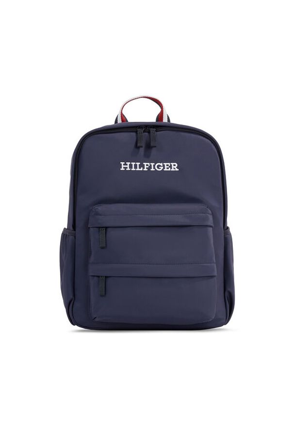 TOMMY HILFIGER - Tommy Hilfiger Plecak Corporate Hilfiger Backpack Plus AU0AU01722 Granatowy. Kolor: niebieski. Materiał: materiał