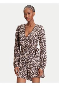 Guess Kombinezon W5YD09 WHCM0 Brązowy Regular Fit. Kolor: brązowy. Materiał: wiskoza #1