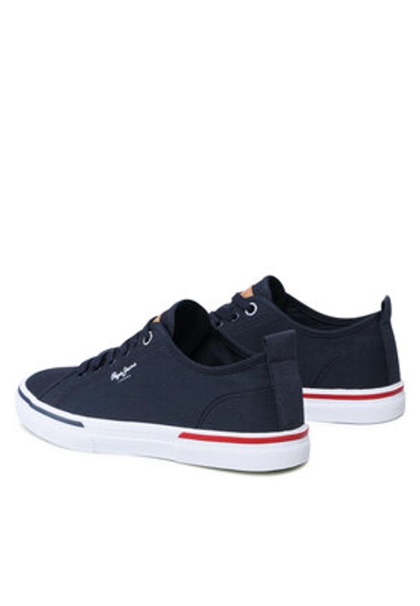 Pepe Jeans Tenisówki Kenton Smart 22 PMS30811 Granatowy. Kolor: niebieski. Materiał: materiał
