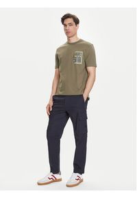 BOSS T-Shirt Te_Container 50546920 Zielony Regular Fit. Kolor: zielony. Materiał: bawełna