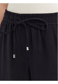 Marella Spodnie materiałowe Mattino 2513131084 Granatowy Wide Leg. Kolor: niebieski. Materiał: len #5