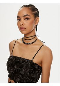 ROTATE Top Emili 112949100 Czarny Slim Fit. Kolor: czarny. Materiał: syntetyk #5