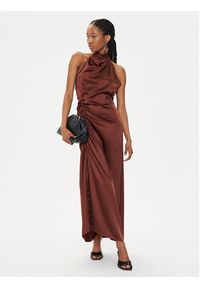 GESTUZ - Gestuz Sukienka letnia Walery 10908960 Brązowy Relaxed Fit. Kolor: brązowy. Materiał: wiskoza. Sezon: lato #7