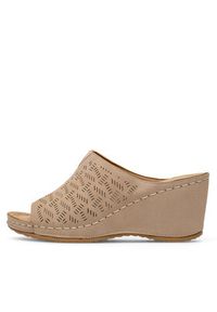Clara Barson Klapki WYL0510-05 Beżowy. Kolor: beżowy. Materiał: syntetyk #6