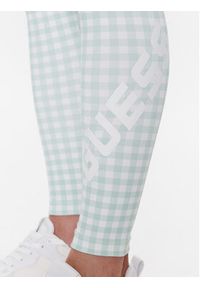 Guess Legginsy Davina V3GB12 MC049 Zielony Slim Fit. Kolor: zielony. Materiał: syntetyk #8