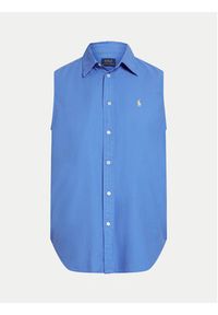 Polo Ralph Lauren Koszula 211906512004 Niebieski Regular Fit. Typ kołnierza: polo. Kolor: niebieski. Materiał: bawełna #5