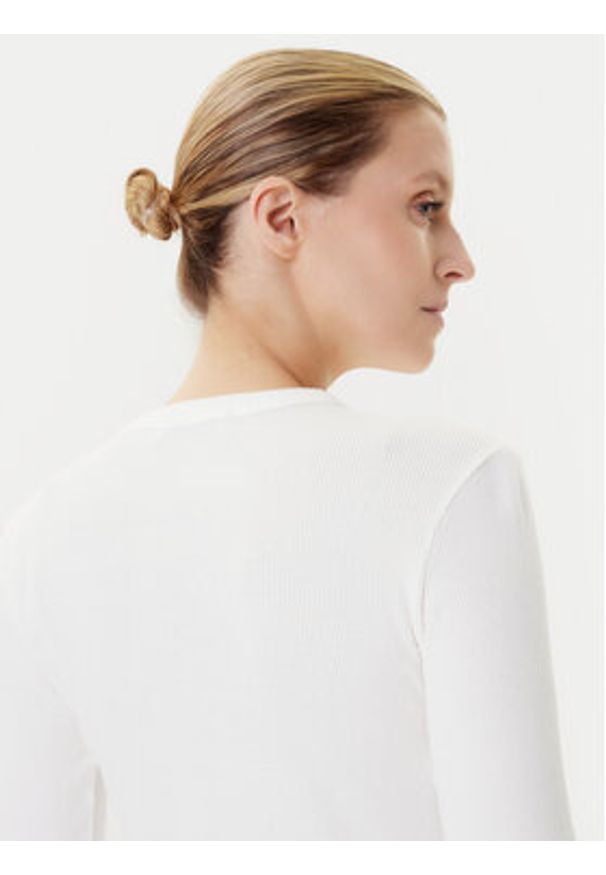 Lacoste Bluzka TF1692 Écru Slim Fit. Materiał: bawełna