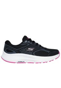 skechers - Buty damskie Skechers Go Run Consistent 2.0 Advantage 128606BKFS - czarne. Okazja: na co dzień, na spacer. Zapięcie: sznurówki. Kolor: czarny. Materiał: guma, materiał, syntetyk. Szerokość cholewki: normalna. Wzór: aplikacja. Model: Skechers Sport. Sport: bieganie