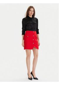 Morgan Spódnica mini 252-JADOR.F Czerwony Slim Fit. Kolor: czerwony. Materiał: bawełna #2