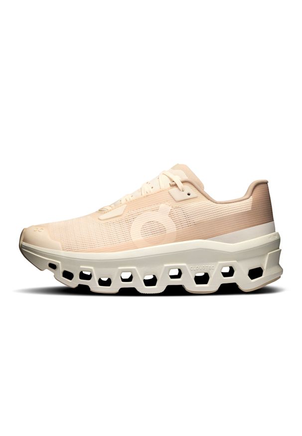 On - ON Cloudmonster Void W Dew | Ivory Buty damskie do biegania. Kolor: beżowy. Materiał: materiał. Szerokość cholewki: normalna. Sport: bieganie