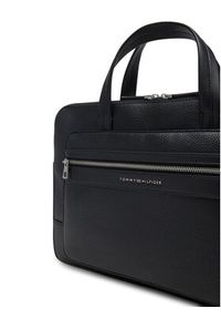 TOMMY HILFIGER - Tommy Hilfiger Torba na laptopa Th Central Computer Bag AM0AM13203 Czarny. Kolor: czarny. Materiał: skóra
