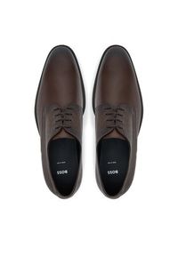 BOSS Półbuty Derrek 50547055 Brązowy. Kolor: brązowy. Materiał: skóra