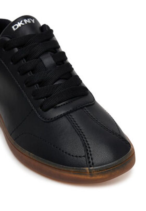 DKNY Sneakersy K1567385 Czarny. Kolor: czarny. Materiał: skóra