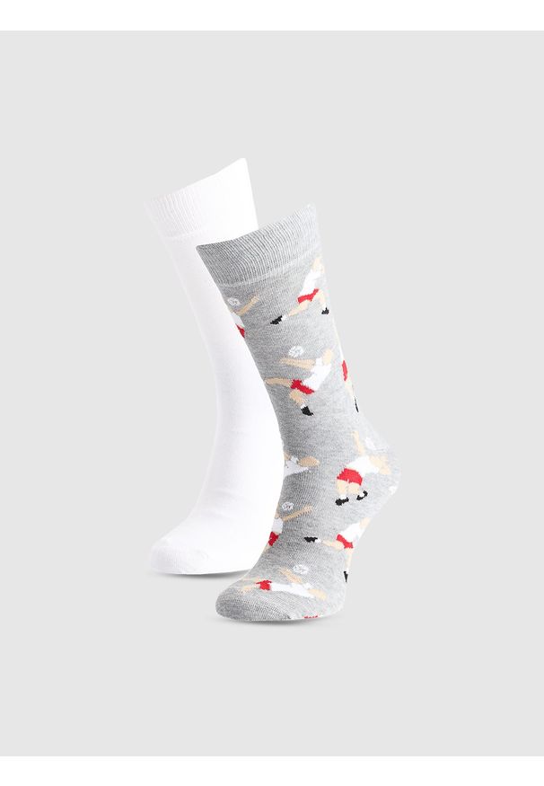 4f - 4F Skarpety casual za kostkę (2-pack) uniseks - multikolor 35-38. Kolor: wielokolorowy. Materiał: włókno, materiał, bawełna