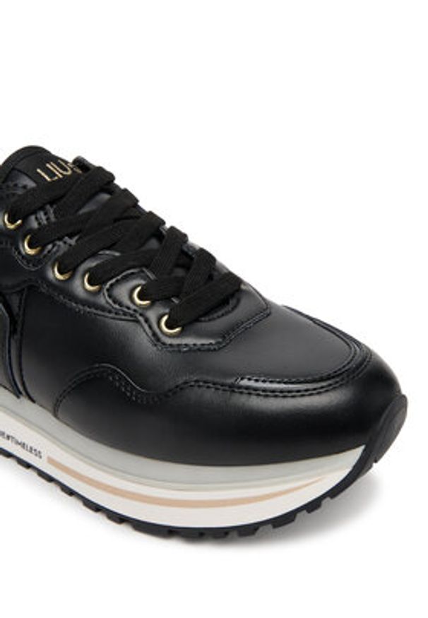 Liu Jo Sneakersy Maxi Wonder 01 BF5009 P0102 Czarny. Kolor: czarny. Materiał: skóra