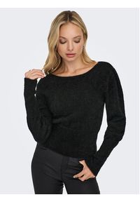 only - ONLY Sweter Lella 15260678 Czarny Slim Fit. Kolor: czarny. Materiał: syntetyk #9