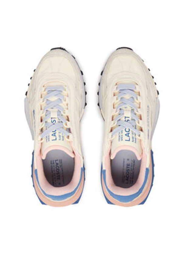 Lacoste Sneakersy Elite Active 51SFA0055 Écru. Kolor: kremowy. Materiał: skóra, zamsz