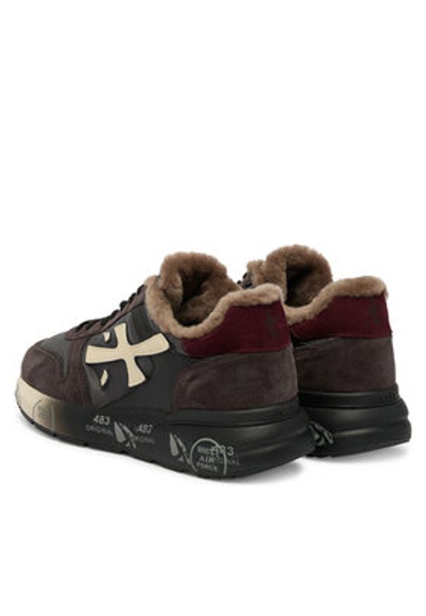 Premiata Sneakersy Mick Var 7719M Brązowy. Kolor: brązowy. Materiał: skóra, zamsz