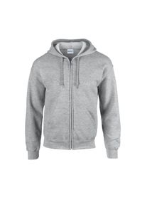 GILDAN - Bluza Z Kapturem Dla Dorosłych Unisex Heavy Blend Full Zip. Typ kołnierza: kaptur. Kolor: szary