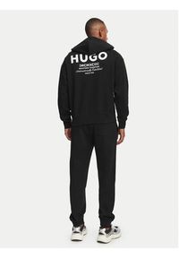 Hugo - HUGO Dres Nazardo 50571220 Czarny Regular Fit. Kolor: czarny. Materiał: bawełna #4