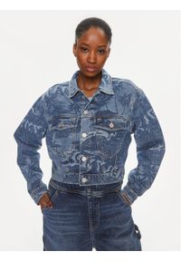Tommy Jeans Kurtka jeansowa Claire DW0DW17664 Niebieski Regular Fit. Kolor: niebieski. Materiał: bawełna #1