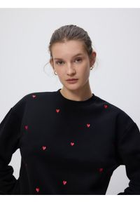 Reserved - Bluza z drobnym haftem - wielobarwny. Materiał: bawełna, dzianina. Wzór: haft
