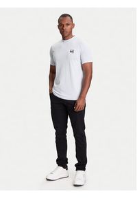 Karl Lagerfeld - KARL LAGERFELD T-Shirt 755710 553224 Turkusowy Slim Fit. Typ kołnierza: dekolt w karo. Kolor: turkusowy. Materiał: bawełna #2