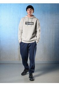 4f - 4F Bluza dresowa regular z kapturem męska - szara XL. Okazja: na co dzień. Typ kołnierza: kaptur. Kolor: szary. Materiał: dresówka. Styl: casual, sportowy #2