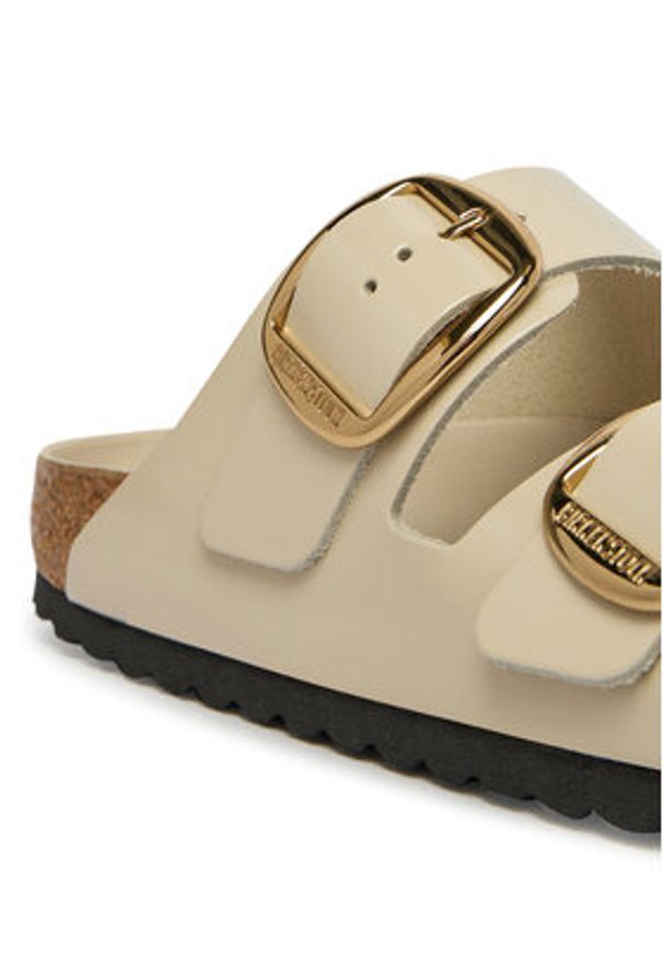 Birkenstock Klapki Arizona Big Buckle Hex 1031873 Beżowy. Kolor: beżowy. Materiał: skóra