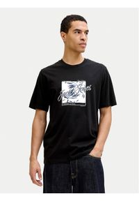 Jack & Jones T-Shirt Honolulu 12288088 Czarny Regular Fit. Kolor: czarny. Materiał: bawełna #1