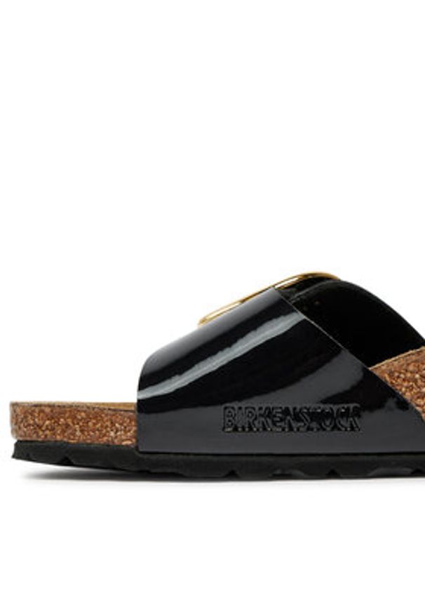 Birkenstock Klapki Madrid Big Buckle Bf 1027785 Czarny. Kolor: czarny. Materiał: skóra