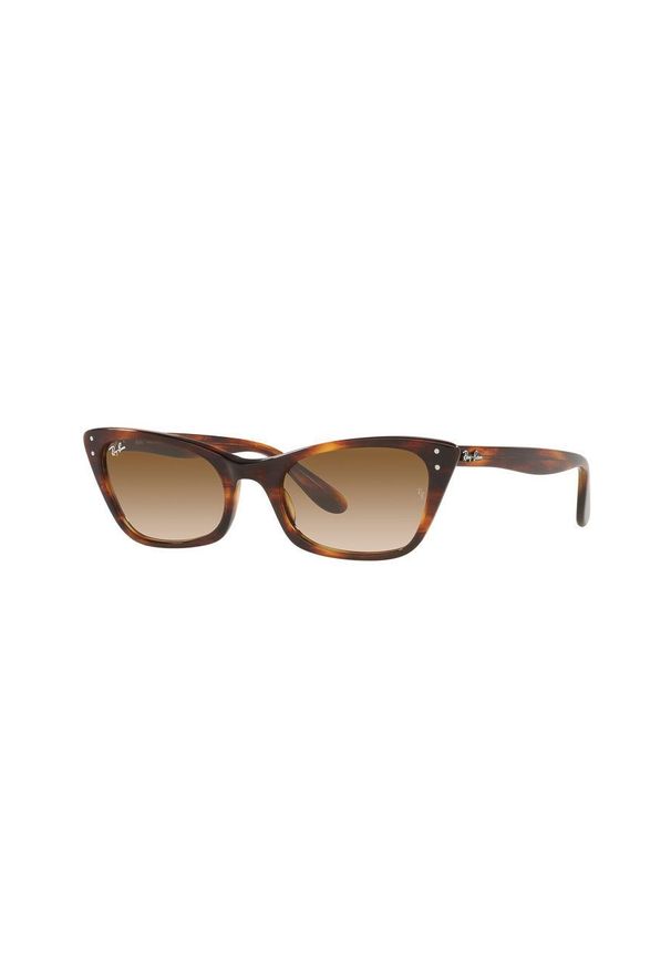 Ray-Ban Okulary przeciwsłoneczne damskie kolor brązowy. Kolor: brązowy