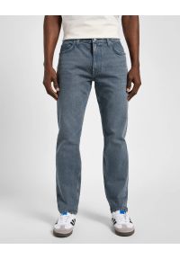 Lee - LEE RIDER MĘSKIE SPODNIE JEANSOWE JEANSY DŻINSY NATURAL GREY 112355796