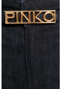 Pinko - Jeansy Peggy. Kolor: niebieski. Materiał: jeans. Wzór: gładki #2