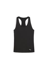 Puma - Damska koszulka bez rękawów TAD ESSENTIALS o kroju bokserki PUMA. Kolor: czarny. Długość rękawa: bez rękawów. Sport: bieganie