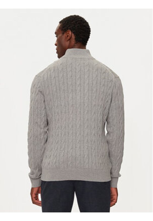 TOMMY HILFIGER - Tommy Hilfiger Sweter Classic MW0MW36532 Szary Regular Fit. Kolor: szary. Materiał: bawełna