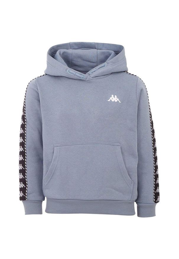 Bluza dla dzieci Kappa Igon jasnoniebieska. Okazja: na uczelnię. Kolor: niebieski. Materiał: dresówka. Styl: sportowy