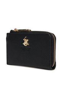 Beverly Hills Polo Club Portfel damski BHPC-W1-001-SS25 Czarny. Kolor: czarny. Materiał: syntetyk, materiał