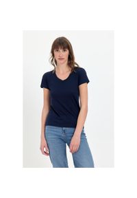 WOOLONA - Koszulka turystyczna damska Woolona Calima 100% Merino. Kolor: niebieski #1