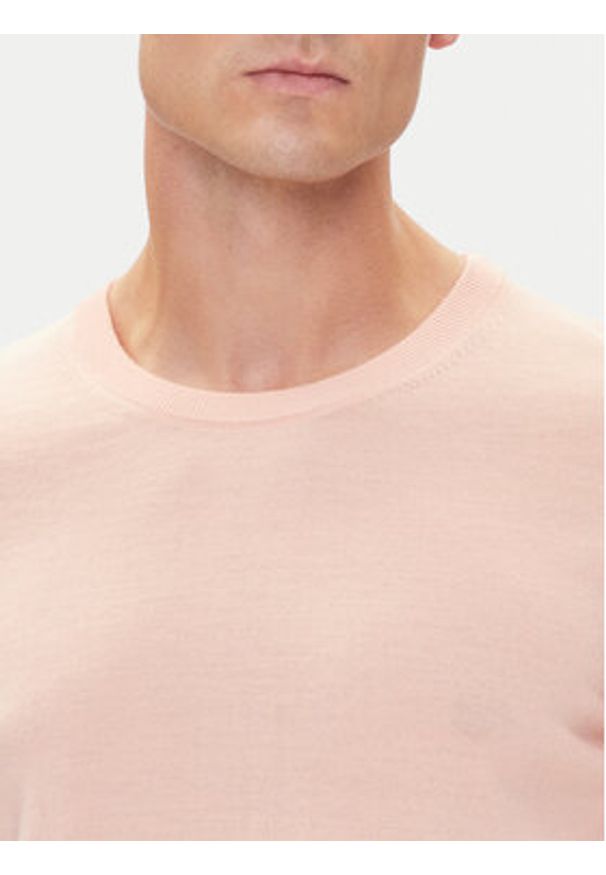BOSS Sweter Leno-P 50468239 Różowy Slim Fit. Kolor: różowy. Materiał: wełna