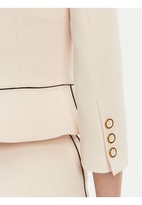 Elisabetta Franchi Marynarka GI-T51-51E2-V560 Écru Regular Fit. Materiał: syntetyk #4