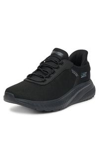 skechers - Skechers Sneakersy SLIP INS BOBS SPORT SQUAD 118303 BBK_ Czarny. Kolor: czarny. Materiał: materiał. Model: Skechers Sport #5