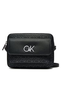 Calvin Klein Torebka Re Lock Camera K60K612676 Czarny. Kolor: czarny. Materiał: skórzane