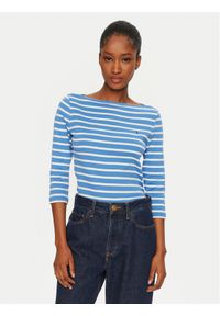 TOMMY HILFIGER - Tommy Hilfiger Bluzka New Cody WW0WW40589 Niebieski Slim Fit. Kolor: niebieski. Materiał: bawełna #1