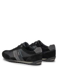 Geox Sneakersy U Wells C U52T5C 022ME C9B4N Czarny. Kolor: czarny. Materiał: zamsz, skóra #6